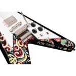 Epiphone - Flying-V Jimi Hendrix Love Drops Ebony - Imagen 12