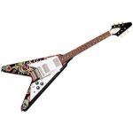 Epiphone - Flying-V Jimi Hendrix Love Drops Ebony - Imagen 3
