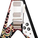 Epiphone - Flying-V Jimi Hendrix Love Drops Ebony - Imagen 9