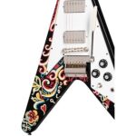 Epiphone - Flying-V Jimi Hendrix Love Drops Ebony - Imagen 10