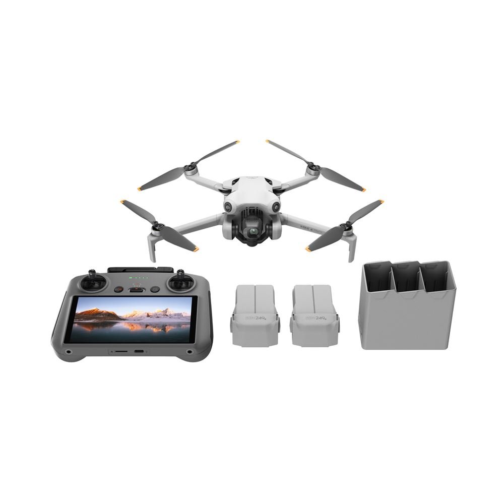 Drone-Dji-Mini-4-Pro-Fly-More-Combo-avec-radiocommande-Blanc.jpg Dji Mini 4 Pro Fly More Dron Combo con Control Remoto Blanco - Imagen 1