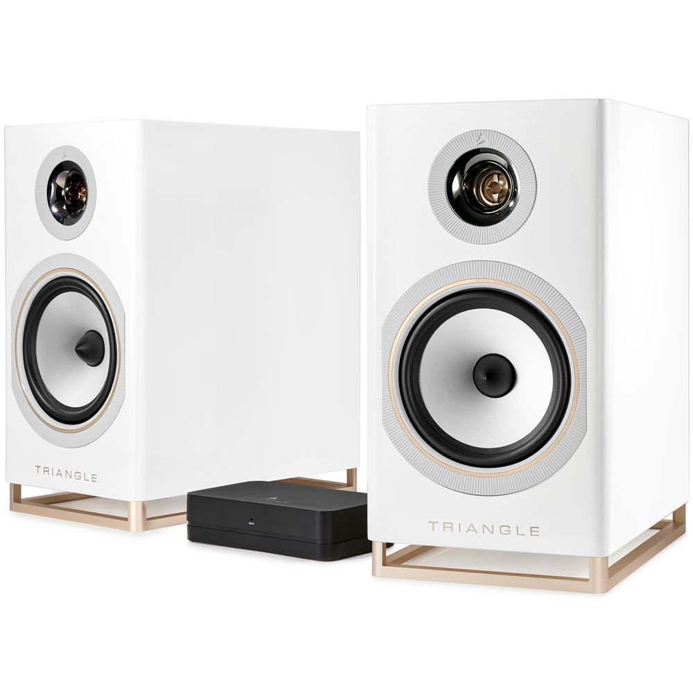 Enceintes-connectees-Hi-Fi-Triangle-Capella-Blanc-sideral-Vendues-par-paire.jpg Altavoces conectados Hi-Fi Triangle Capella Space White. Se venden por pares. - Imagen 1