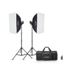 Kit de flash de estudio Godox MS300V-F en blanco y negro 2 - Imagen 2