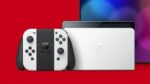 Nintendo Switch (modelo OLED) con base y mandos Joy-Con blancos - Imagen 3