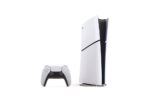 Consola Sony PS5 Slim Digital Edition, blanca y negra
