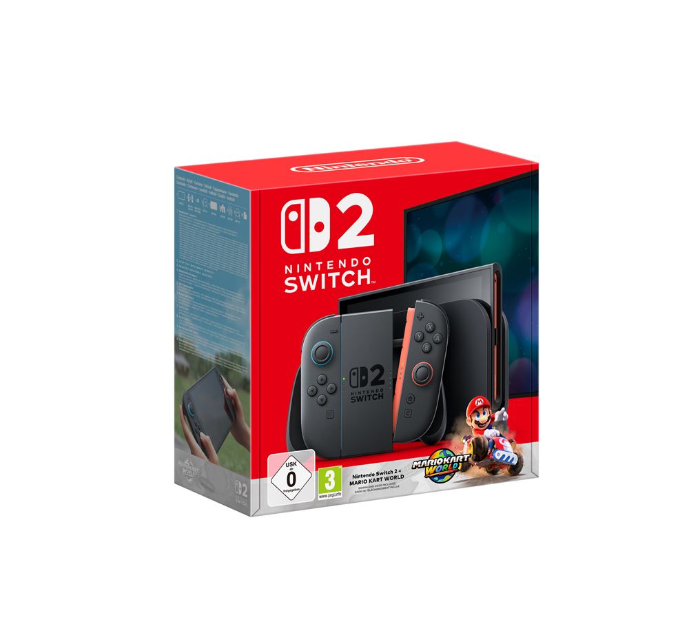 Pack-Console-Nintendo-Switch-2-Noir-Mario-Kart-World-Nintendo-Switch-2 Pack de consola Nintendo Switch 2 negra + Mario Kart World Nintendo Switch 2 - Imagen 1